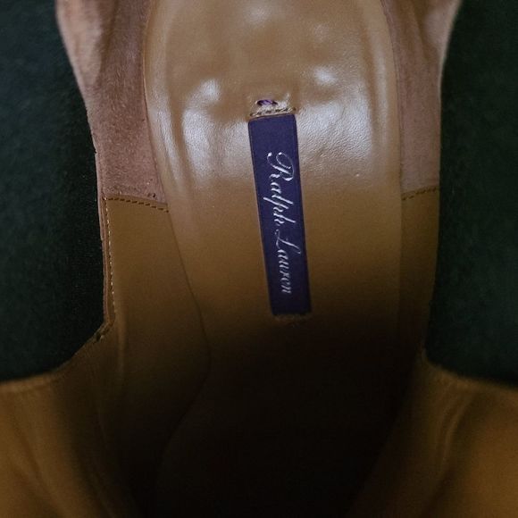 Ralph Lauren Collection Black Meadow Ankle Boots Booties - size EU 37.5 / US 7.5 - Picture 8 of 16